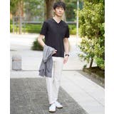 【接触冷感/UVカット/毛玉になりにくい】シルケットスムースVネックカットソー | a.v.v【MEN】 | 詳細画像38