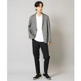 【接触冷感/UVカット/毛玉になりにくい】シルケットスムースVネックカットソー | a.v.v【MEN】 | 詳細画像47