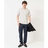 【接触冷感/UVカット/毛玉になりにくい】シルケットスムースVネックカットソー | a.v.v【MEN】 | 詳細画像5