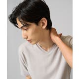 ジャカードVネックカットソー 半袖 ジャケイン | a.v.v【MEN】 | 詳細画像1 