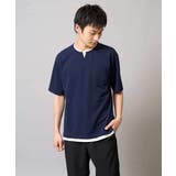 【速乾/接触冷感】梨地フェイクレイヤードカットソー | a.v.v【MEN】 | 詳細画像29