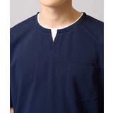 【速乾/接触冷感】梨地フェイクレイヤードカットソー | a.v.v【MEN】 | 詳細画像32