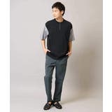 【マシンウォッシャブル】ハーフジップバックシャン切替カットソー | a.v.v【MEN】 | 詳細画像10