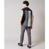 【マシンウォッシャブル】ハーフジップバックシャン切替カットソー | a.v.v【MEN】 | 詳細画像12