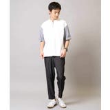 【マシンウォッシャブル】ハーフジップバックシャン切替カットソー | a.v.v【MEN】 | 詳細画像2