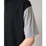 【マシンウォッシャブル】ハーフジップバックシャン切替カットソー | a.v.v【MEN】 | 詳細画像24