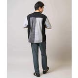 【マシンウォッシャブル】ハーフジップバックシャン切替カットソー | a.v.v【MEN】 | 詳細画像8