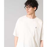 ホワイト | 【接触冷感】エッフェル塔刺繍ボートネックカットソー | a.v.v【MEN】
