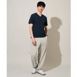 【イージーケア/洗濯機で洗える】キカジャカードVネックスマートTシャツ | a.v.v【MEN】 | 詳細画像16