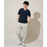 【イージーケア/洗濯機で洗える】キカジャカードVネックスマートTシャツ | a.v.v【MEN】 | 詳細画像17