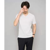 【イージーケア/洗濯機で洗える】キカジャカードVネックスマートTシャツ | a.v.v【MEN】 | 詳細画像2