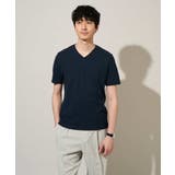 【イージーケア/洗濯機で洗える】キカジャカードVネックスマートTシャツ | a.v.v【MEN】 | 詳細画像25