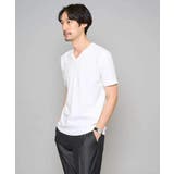 【イージーケア/洗濯機で洗える】キカジャカードVネックスマートTシャツ | a.v.v【MEN】 | 詳細画像9