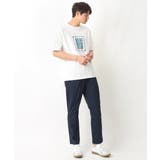 【定番アイテム】スクエアプリントセミワイドシルエットTシャツ | a.v.v【MEN】 | 詳細画像13