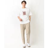 【定番アイテム】スクエアプリントセミワイドシルエットTシャツ | a.v.v【MEN】 | 詳細画像3