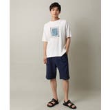 【定番アイテム】スクエアプリントセミワイドシルエットTシャツ | a.v.v【MEN】 | 詳細画像8