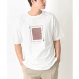 ピンクベージュ | 【定番アイテム】スクエアプリントセミワイドシルエットTシャツ | a.v.v【MEN】