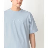 ライトブルー | 【定番アイテム】ミニロゴセミワイドシルエットTシャツ | a.v.v【MEN】