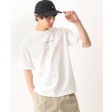 ホワイト | 【定番アイテム】ミニロゴセミワイドシルエットTシャツ | a.v.v【MEN】