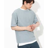 【2点セット/接触冷感】ライトワッフルTシャツ | a.v.v【MEN】 | 詳細画像1