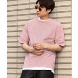 ピンク | 【2点セット/接触冷感】ライトワッフルTシャツ | a.v.v【MEN】