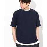 ネイビー | 【2点セット/接触冷感】ライトワッフルTシャツ | a.v.v【MEN】