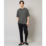 【接触冷感】細ボーダーセミワイドシルエットTシャツ | a.v.v【MEN】 | 詳細画像12 
