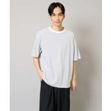 【接触冷感】細ボーダーセミワイドシルエットTシャツ | a.v.v【MEN】 | 詳細画像14 