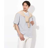 【接触冷感】細ボーダーセミワイドシルエットTシャツ | a.v.v【MEN】 | 詳細画像15 