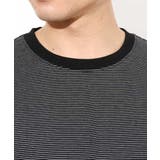 【接触冷感】細ボーダーセミワイドシルエットTシャツ | a.v.v【MEN】 | 詳細画像28 