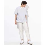 【接触冷感】細ボーダーセミワイドシルエットTシャツ | a.v.v【MEN】 | 詳細画像7 