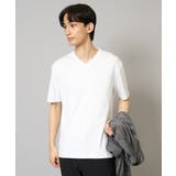 シルケットスムースVネックTシャツ | a.v.v【MEN】 | 詳細画像1