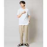 【接触冷感/綿100％】ワンポイント刺繍半袖Tシャツ | a.v.v【MEN】 | 詳細画像18 