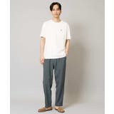 【接触冷感/綿100％】ワンポイント刺繍半袖Tシャツ | a.v.v【MEN】 | 詳細画像21 