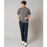 【接触冷感 イージーケア】キカジャカードクルーネックカットソー 通勤 | a.v.v【MEN】 | 詳細画像16 