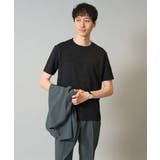 【接触冷感 イージーケア】キカジャカードクルーネックカットソー 通勤 | a.v.v【MEN】 | 詳細画像21 