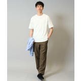 【接触冷感/イージーケア/毛玉になりにくい】変形スムースクルーネックカットソー | a.v.v【MEN】 | 詳細画像21 