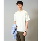 【接触冷感/イージーケア/毛玉になりにくい】変形スムースクルーネックカットソー | a.v.v【MEN】 | 詳細画像32 