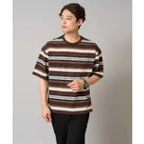 【接触冷感/毛玉になりにくい】マルチボーダーワイドシルエットカットソー | a.v.v【MEN】 | 詳細画像10