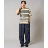 【接触冷感/毛玉になりにくい】マルチボーダーワイドシルエットカットソー | a.v.v【MEN】 | 詳細画像2