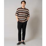 【接触冷感/毛玉になりにくい】マルチボーダーワイドシルエットカットソー | a.v.v【MEN】 | 詳細画像5