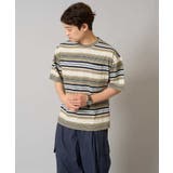 【接触冷感/毛玉になりにくい】マルチボーダーワイドシルエットカットソー | a.v.v【MEN】 | 詳細画像8