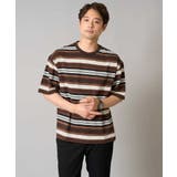 【接触冷感/毛玉になりにくい】マルチボーダーワイドシルエットカットソー | a.v.v【MEN】 | 詳細画像9