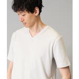ストライプジャカードＶネックカットソービジネス 通勤 ジャケット | a.v.v【MEN】 | 詳細画像1 