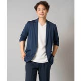 ストライプジャカードＶネックカットソービジネス 通勤 ジャケット | a.v.v【MEN】 | 詳細画像33 