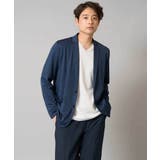 ストライプジャカードＶネックカットソービジネス 通勤 ジャケット | a.v.v【MEN】 | 詳細画像34 