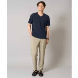 【接触冷感/イージーケア/毛玉になりにくい】ライトアゼVネックカットソー | a.v.v【MEN】 | 詳細画像5