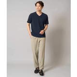 【接触冷感/イージーケア/毛玉になりにくい】ライトアゼVネックカットソー | a.v.v【MEN】 | 詳細画像6