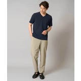 【接触冷感/イージーケア/毛玉になりにくい】ライトアゼVネックカットソー | a.v.v【MEN】 | 詳細画像7