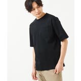 ブラック | 【接触冷感/S-XXL】シルケットスムースワイドシルエットTシャツ | a.v.v【MEN】